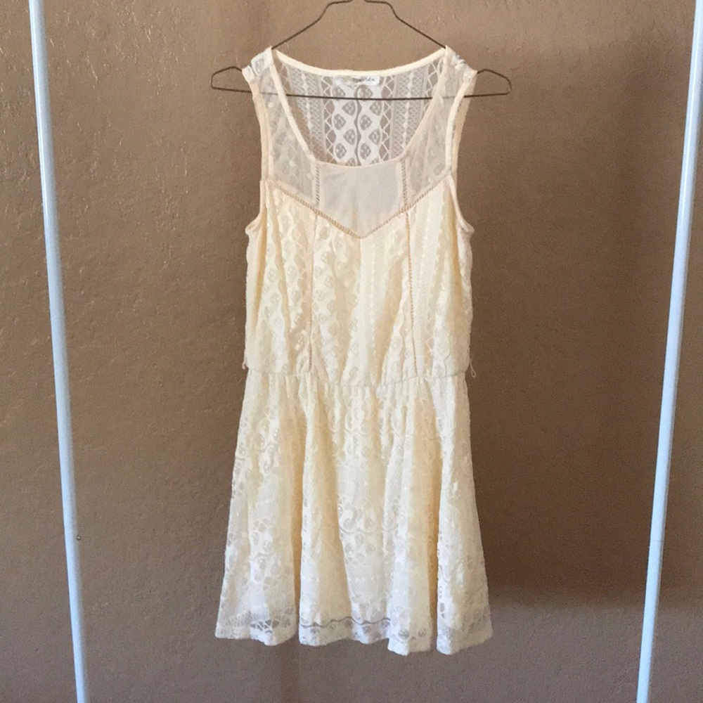 Cream Lace Dress